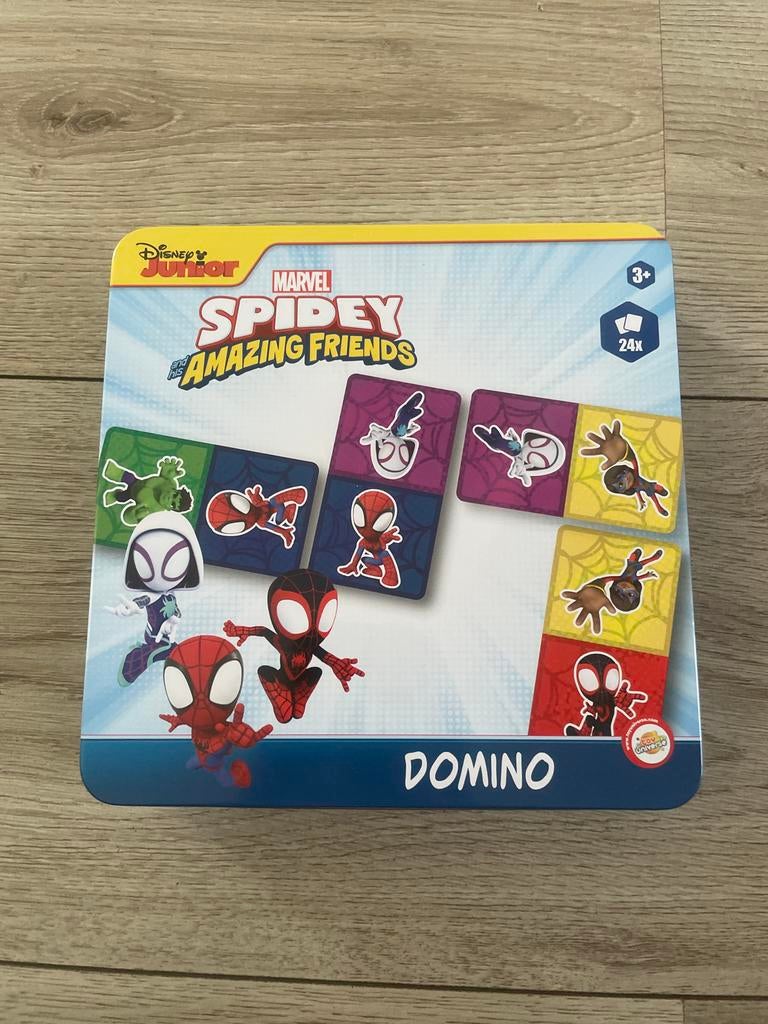 Disney Junior Spidey and His Amazing Friends Domino, Een of twee spelers, Ophalen of Verzenden, Nieuw