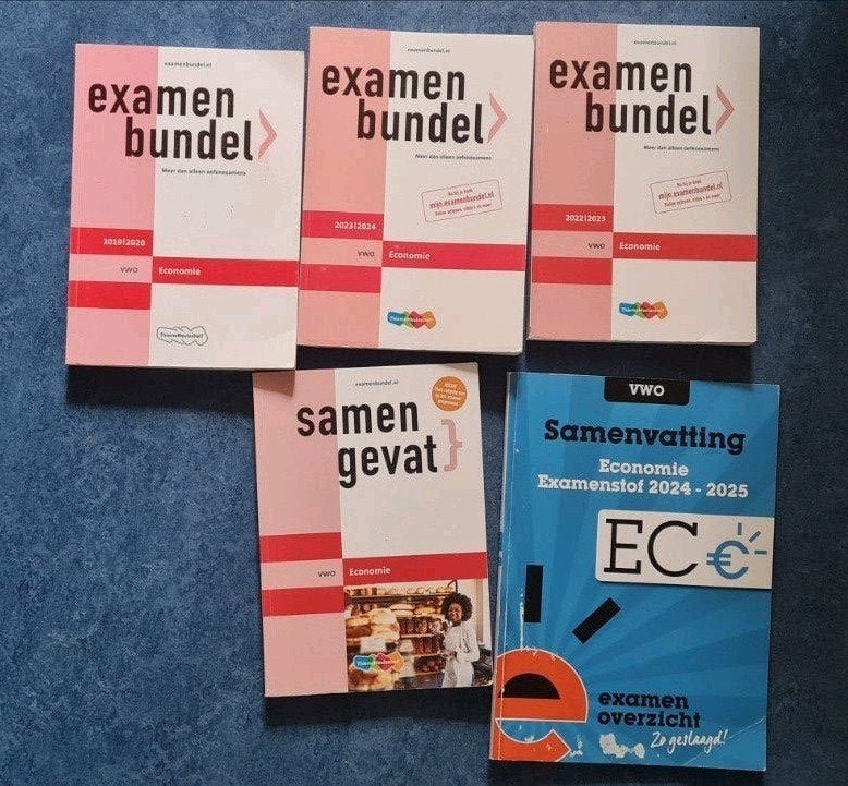 Examenbundels & Samenvatting VWO Economie (4 stuks), Gelezen, VWO, Economie, ThiemeMeulenhoff