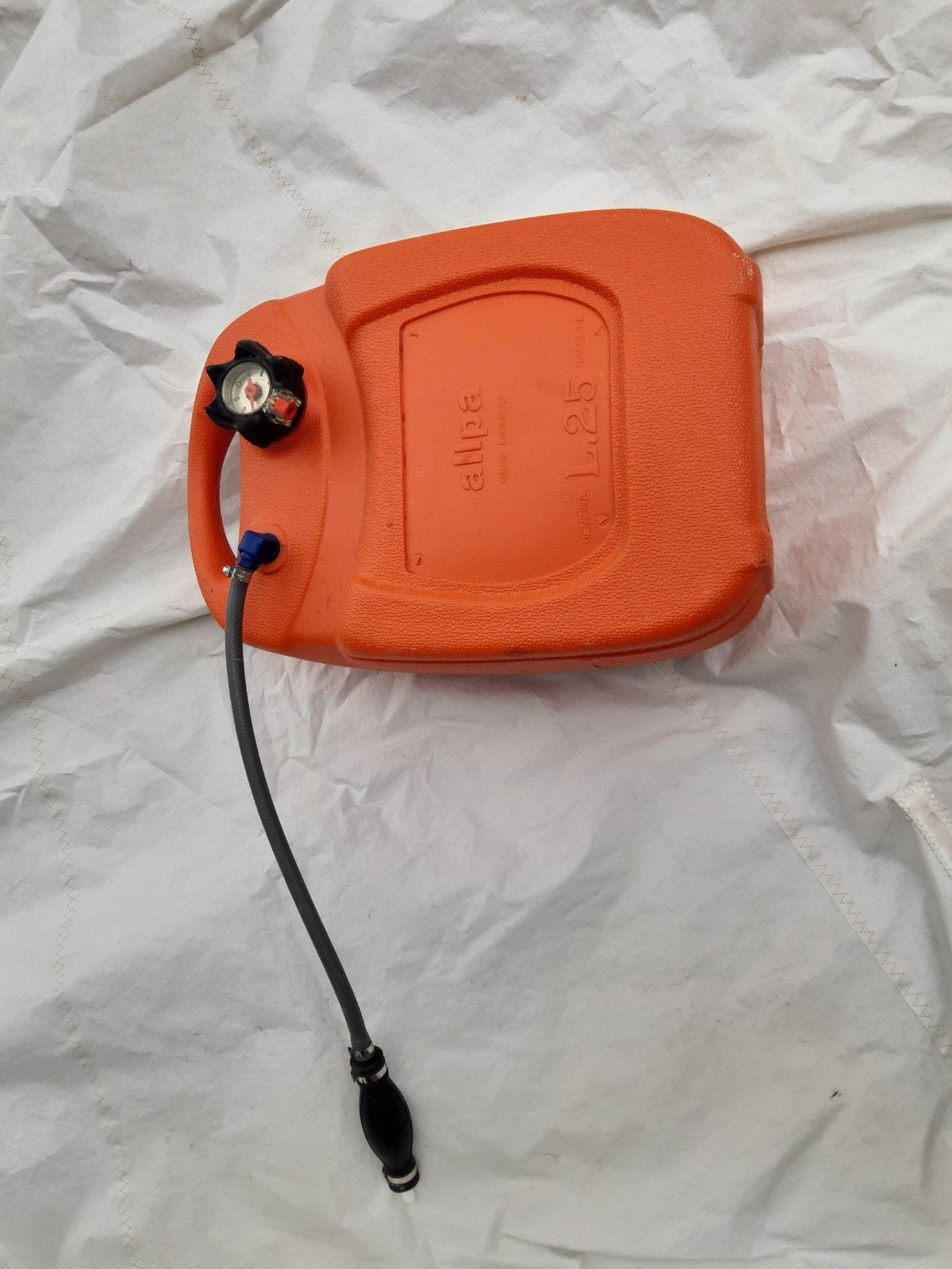 allpa brandstof tank 25 liter voor buitenboordmotor, Ophalen of Verzenden, Zo goed als nieuw, Tank