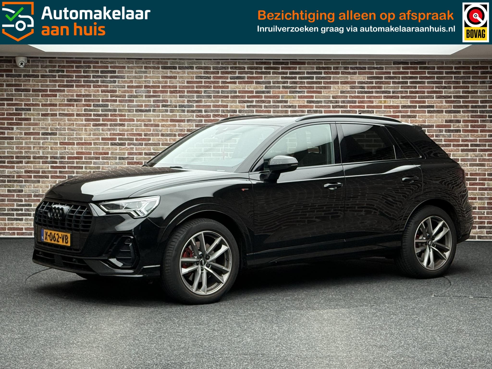 Audi Q3 45 TFSI quattro S Line Panorama | Elekt. verstelbare, Auto's, Dealer onderhouden, Gebruikt, 1984 cc, Zwart