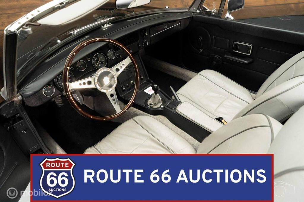 MG MGB V8 Cabriolet | 1980 | Route 66 Auctions, Overige carrosserieën, Zwart, Bedrijf, Handgeschakeld