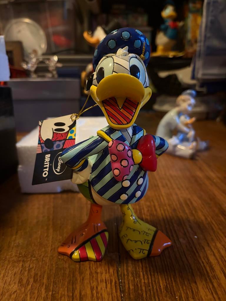Disney Britto Donald Duck Figurine - Zo goed als nieuw, Verzamelen, Disney, Zo goed als nieuw, Beeldje of Figuurtje, Donald Duck