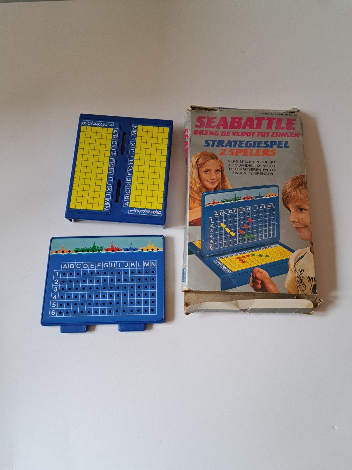 Spel zeeslag, seabattle.
Vintage.
Reisspel, Ophalen of Verzenden, Gebruikt, Reisspel