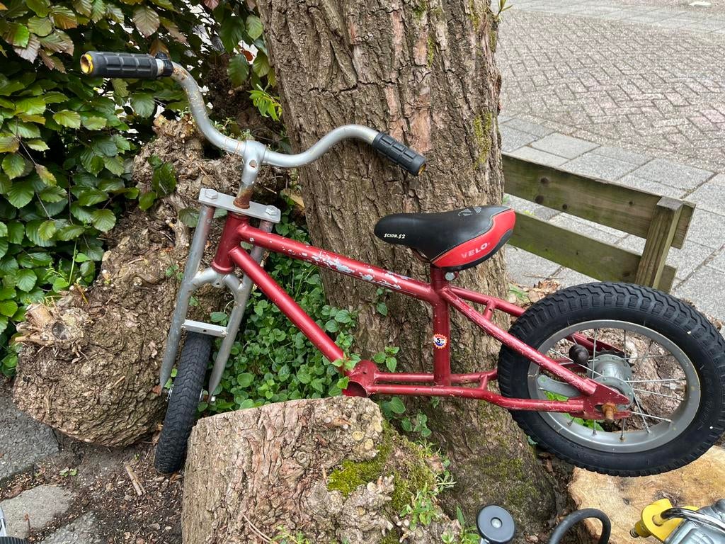 Loopfietsje stoere motor retro stijl, Fietsen en Brommers, Fietsaccessoires | Aanhangers en Karren, Ophalen, Zo goed als nieuw