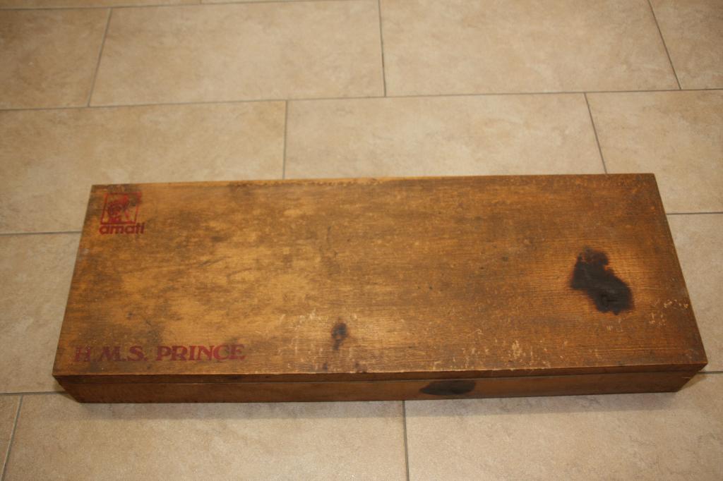 Houten kist Amati HMS Prince., Ophalen of Verzenden
