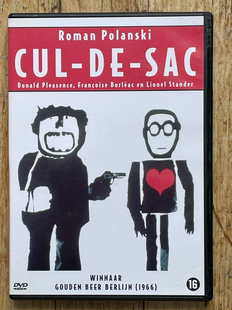 Cul-de-Sac (Roman Polanski) DVD - Gouden Beer Winnaar, Vanaf 16 jaar, Ophalen of Verzenden, Gebruikt, Actiethriller