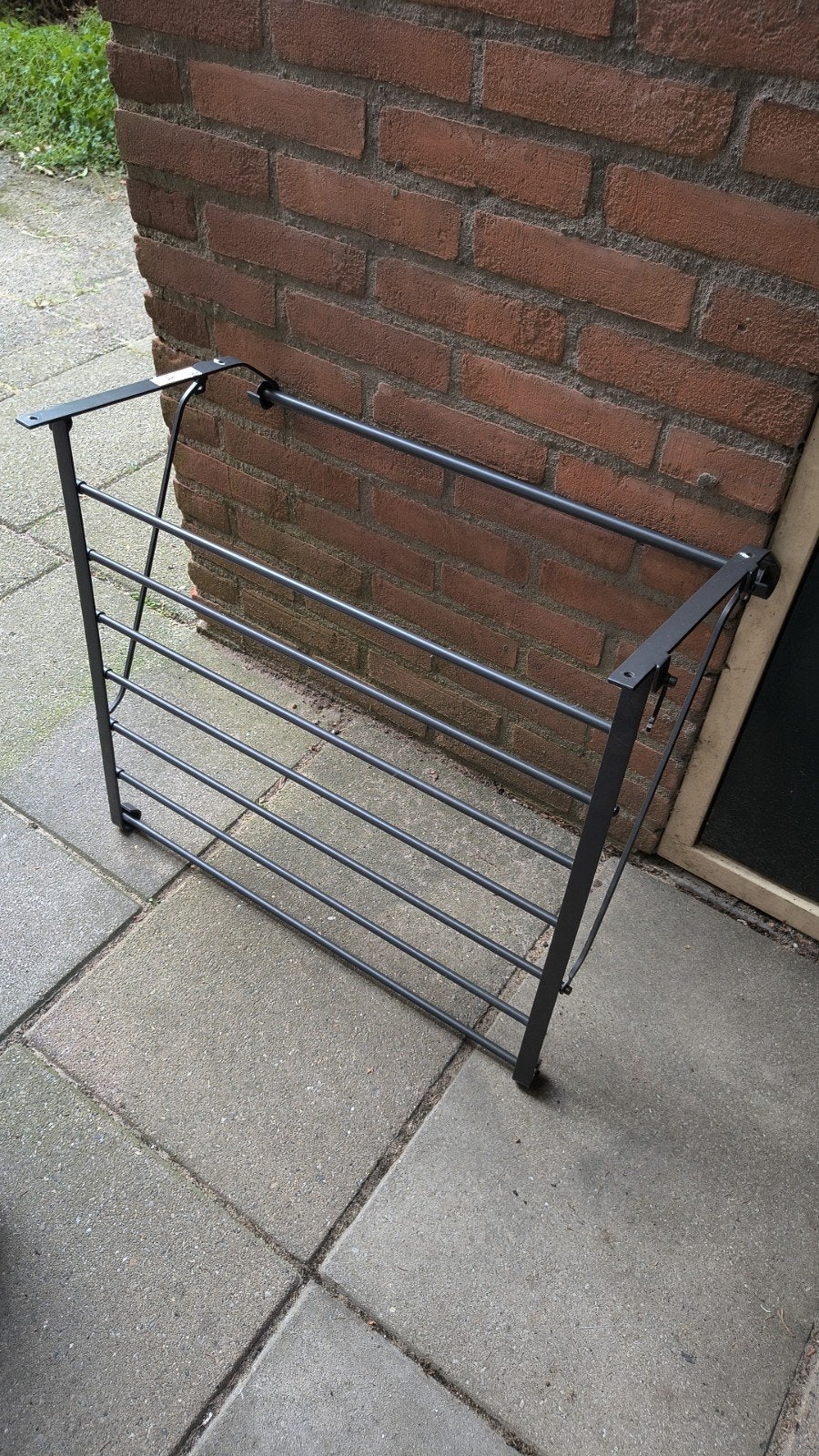 Droogrek Zwart, Tuin en Terras, Droogmolens en Wasrekken, Ophalen of Verzenden, Zo goed als nieuw