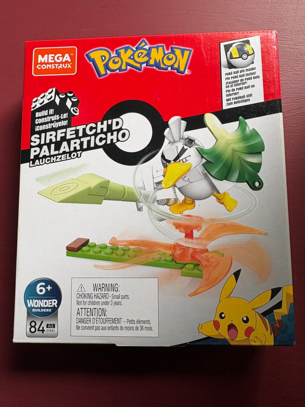 Mega construx pokemon Sirfetch’d, Ophalen of Verzenden, Zo goed als nieuw, Megabloks