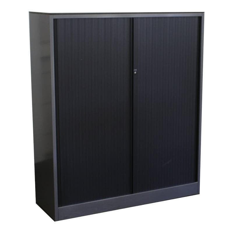 Ahrend Roldeurkast Antraciet Zwart Ahorn 144 x 120 x 45, Gebruikt, 100 tot 150 cm, 100 tot 150 cm, Ophalen of Verzenden