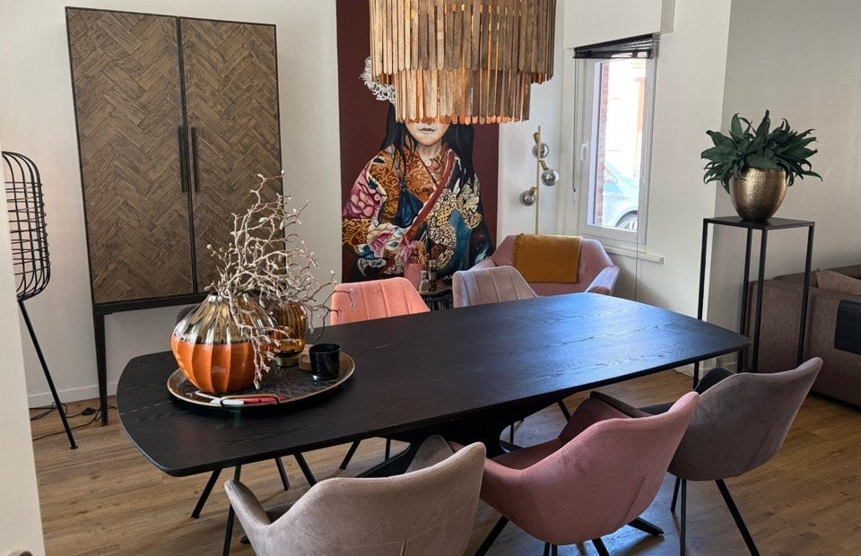 Eettafel, Huis en Inrichting, Ophalen, 200 cm of meer, 50 tot 100 cm, Zo goed als nieuw