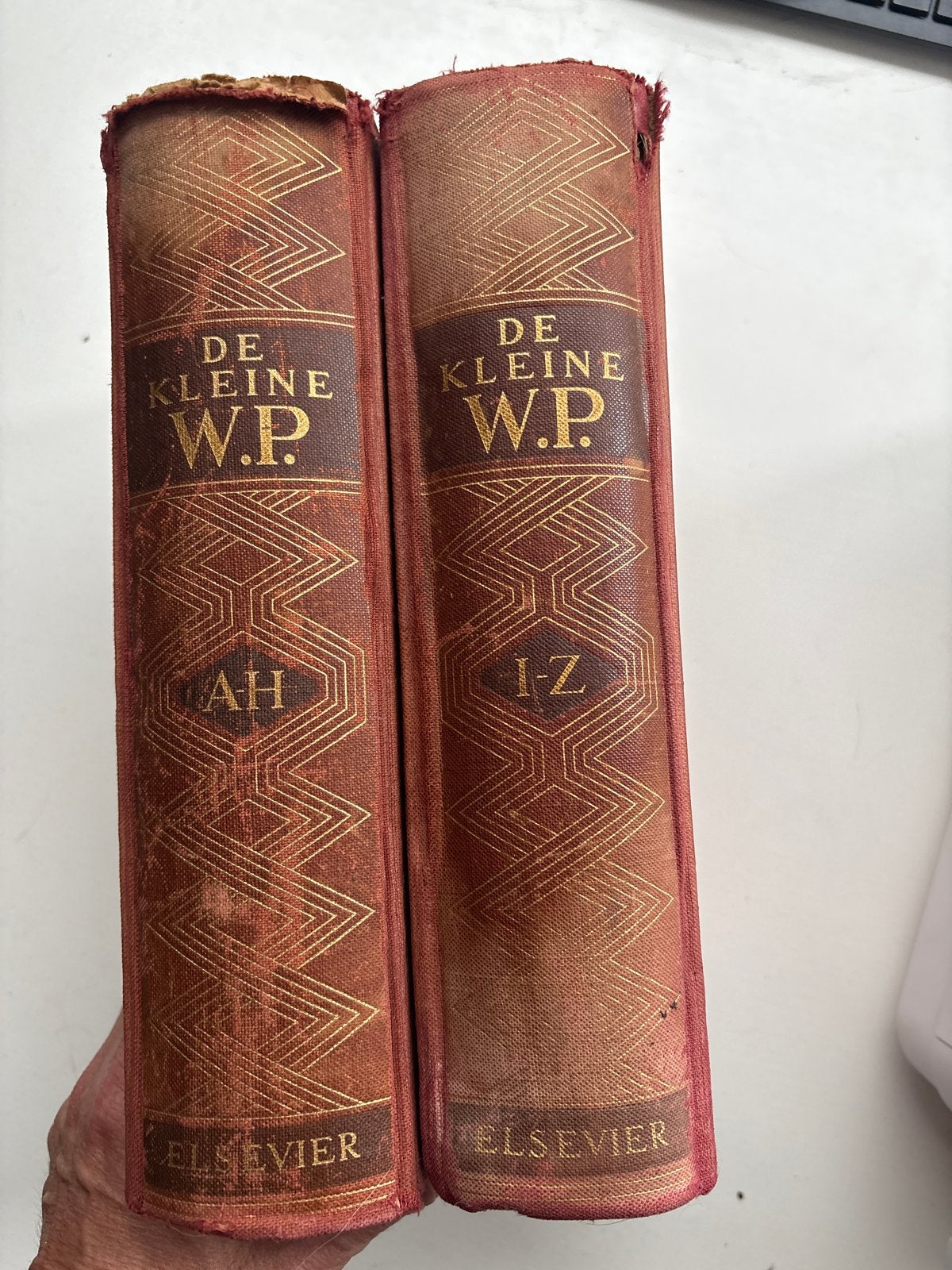 De Kleine W.P. Encyclopedie (A-H, I-Z) - Elsevier 1949, Boeken, Ophalen of Verzenden, Gelezen, Algemeen, Complete serie