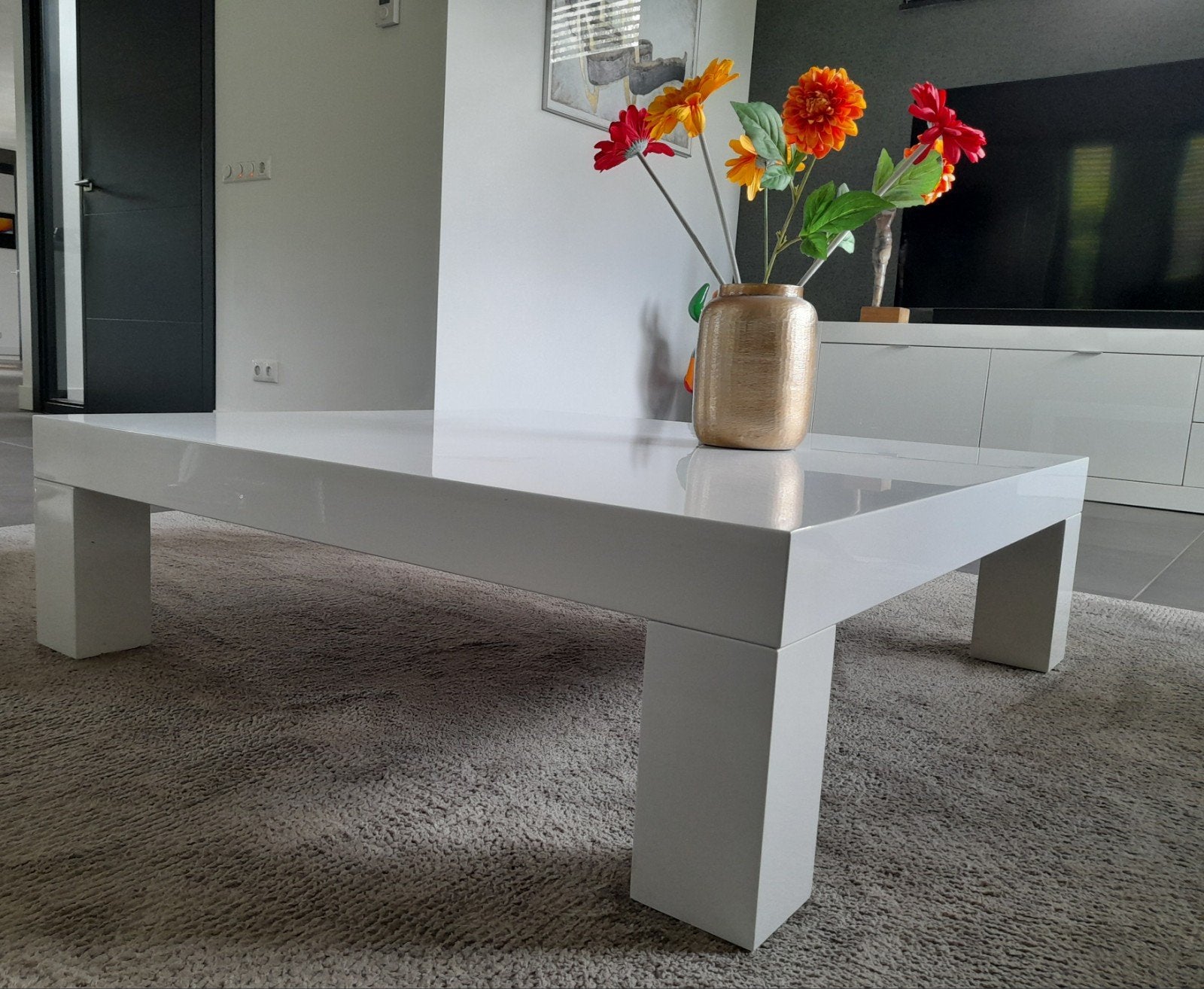 Cant ⁰ Mobili Salontafel Wit Hoogglans, Ophalen, Overige materialen, Gebruikt, 50 tot 100 cm