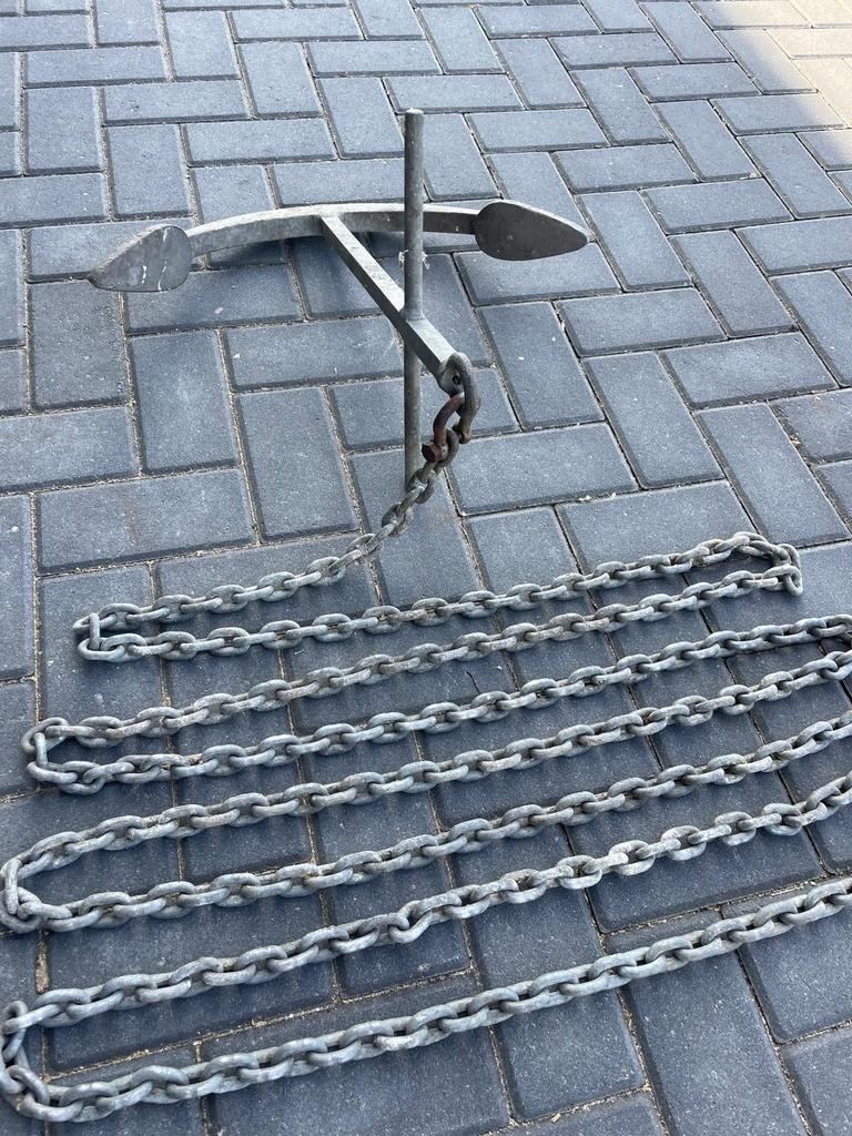 Anker met ketting - Gegalvaniseerd, Ophalen, Gebruikt, Overige typen