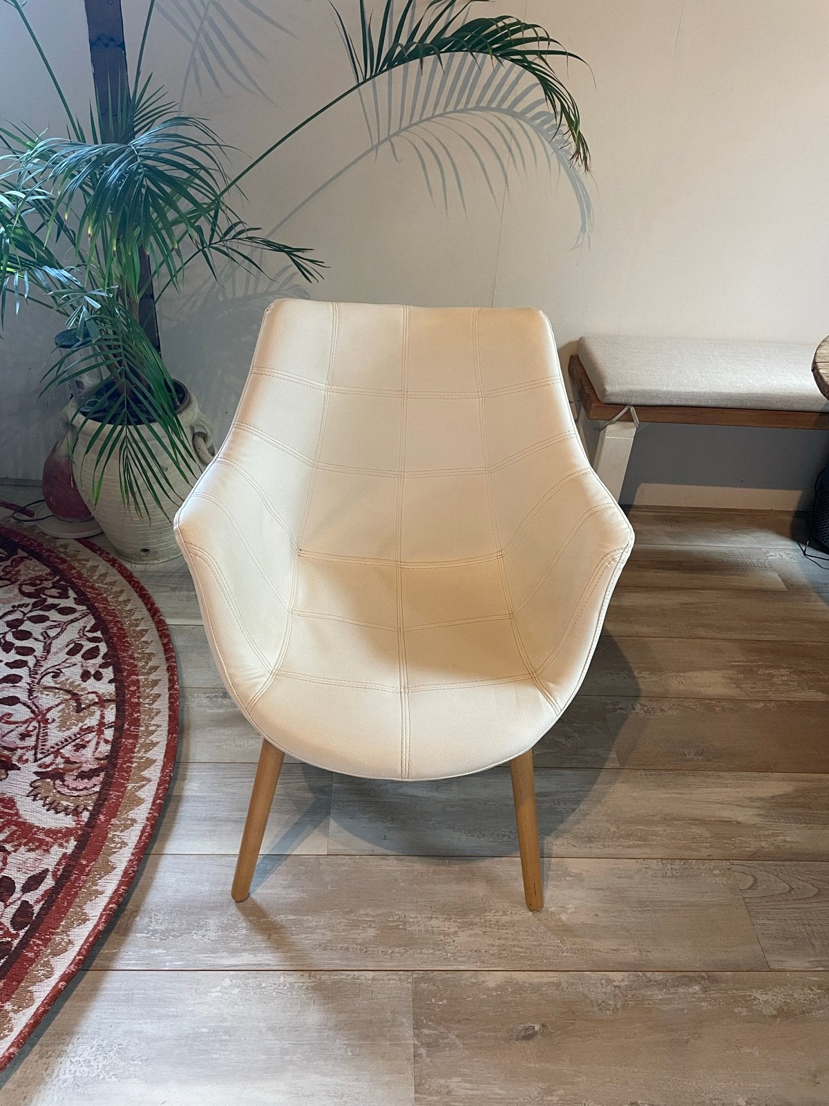 Set van 4 kuipstoelen, merk Zuiver, Huis en Inrichting, Stoelen, Ophalen, Overige materialen, Gebruikt, Wit