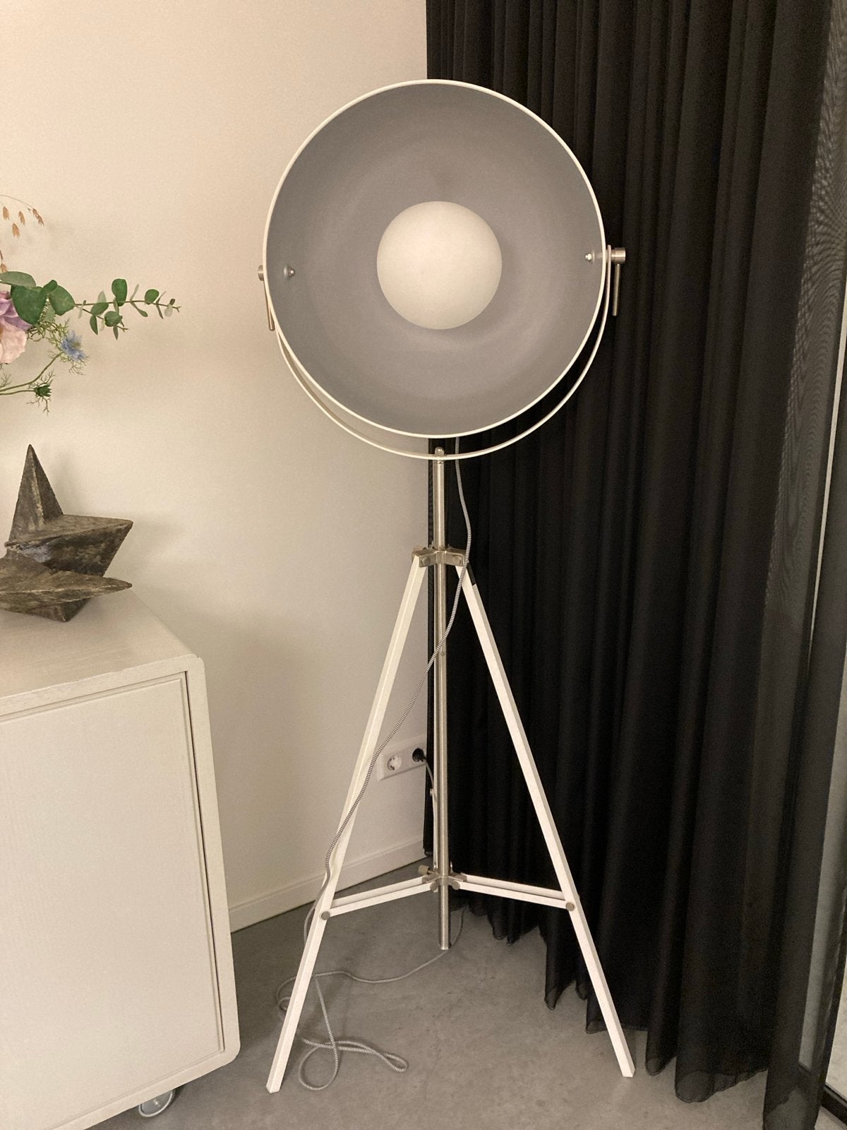 It's About RoMi Citylights Vloerlamp Studio Wit, Zo goed als nieuw, Metaal, 150 tot 200 cm, E27 (groot)