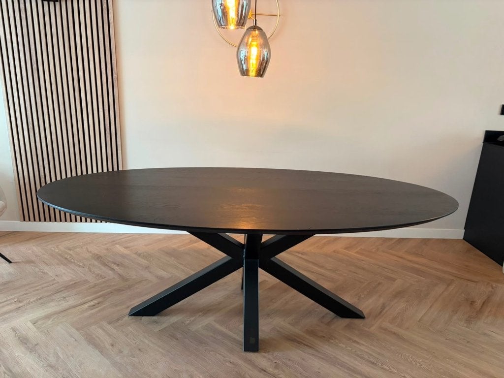 Eettafel, Huis en Inrichting, Tafels | Eettafels, Ophalen, 100 tot 150 cm, 200 cm of meer, Zo goed als nieuw