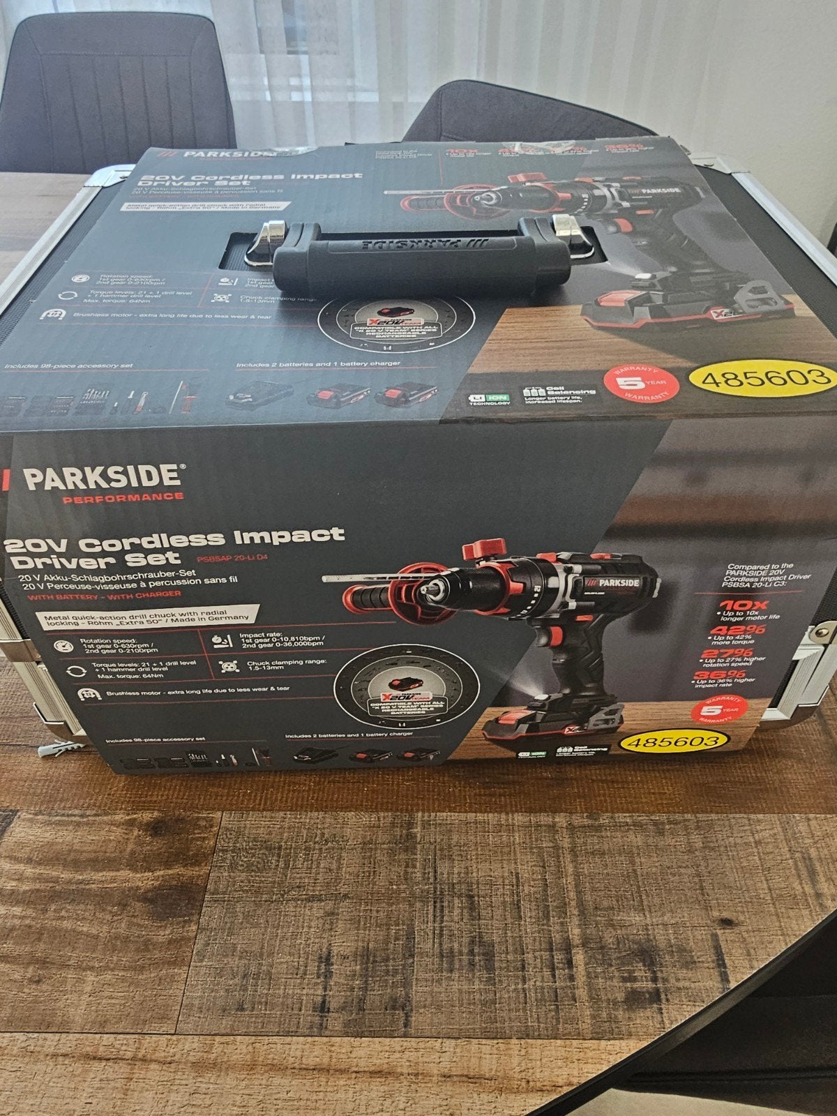 Parkside Performance 20V Accu Klopboormachine Set, Doe-het-zelf en Verbouw, Ophalen, 600 watt of meer, Klopboormechanisme, Zo goed als nieuw