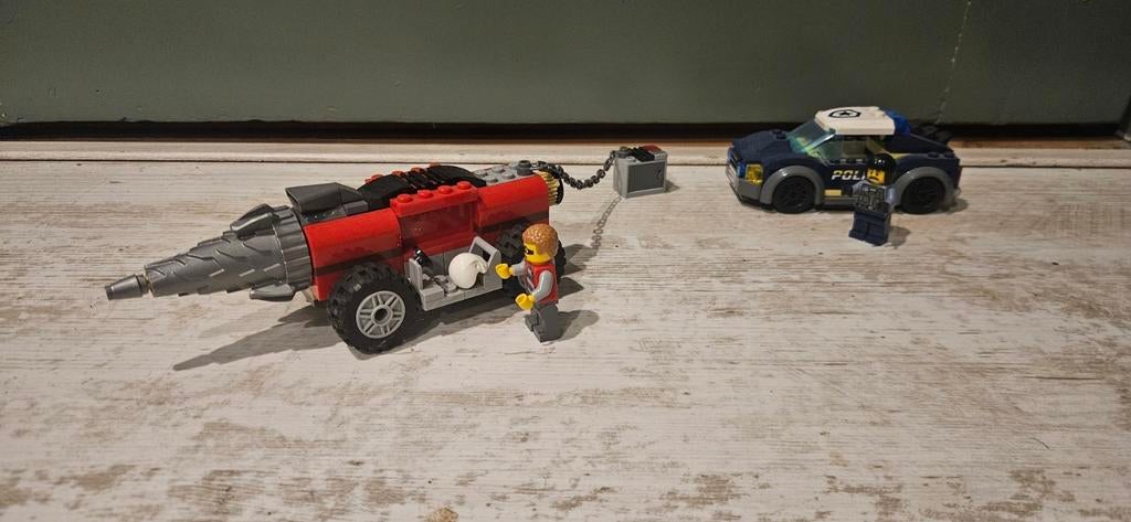 Lego boeven met boor en politie auto 60273, Ophalen of Verzenden