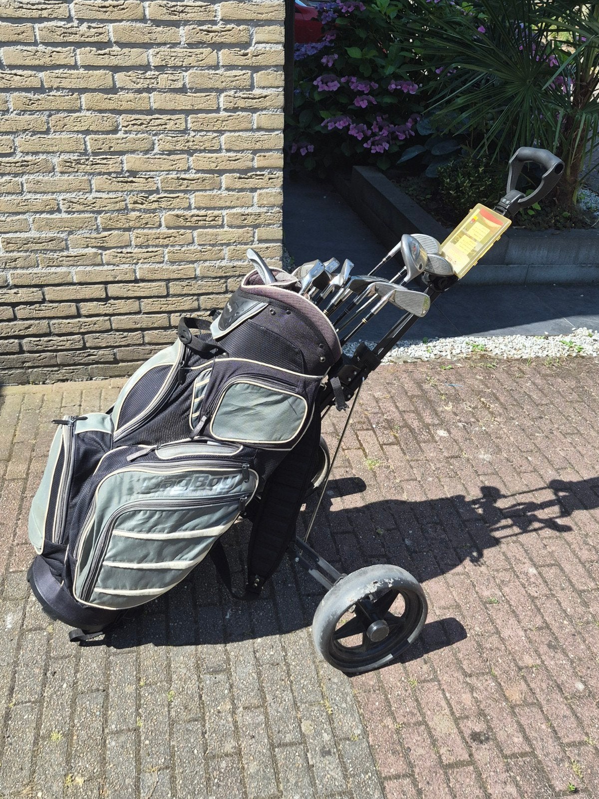 Complete golfset met tas en trolley, Ophalen, Gebruikt, Set, Overige merken