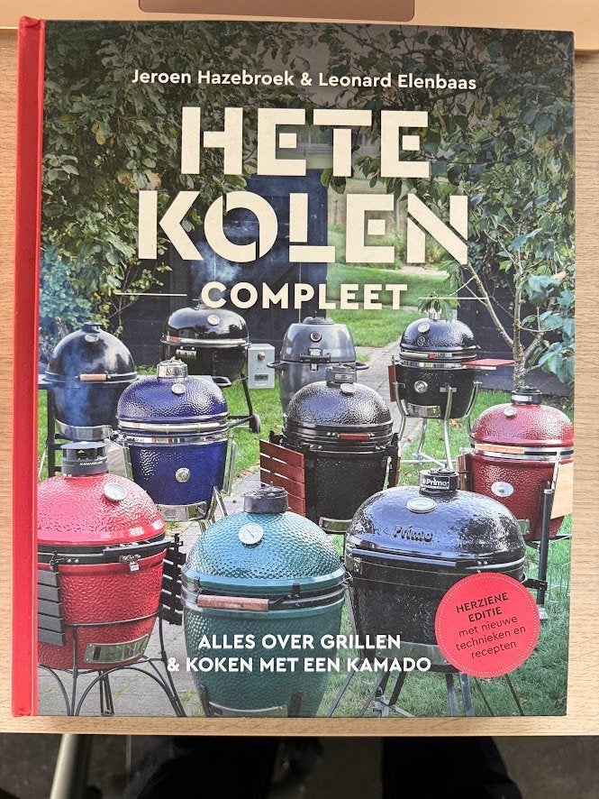 Hete Kolen Compleet - kamado kookboek, Boeken, Ophalen of Verzenden, Zo goed als nieuw