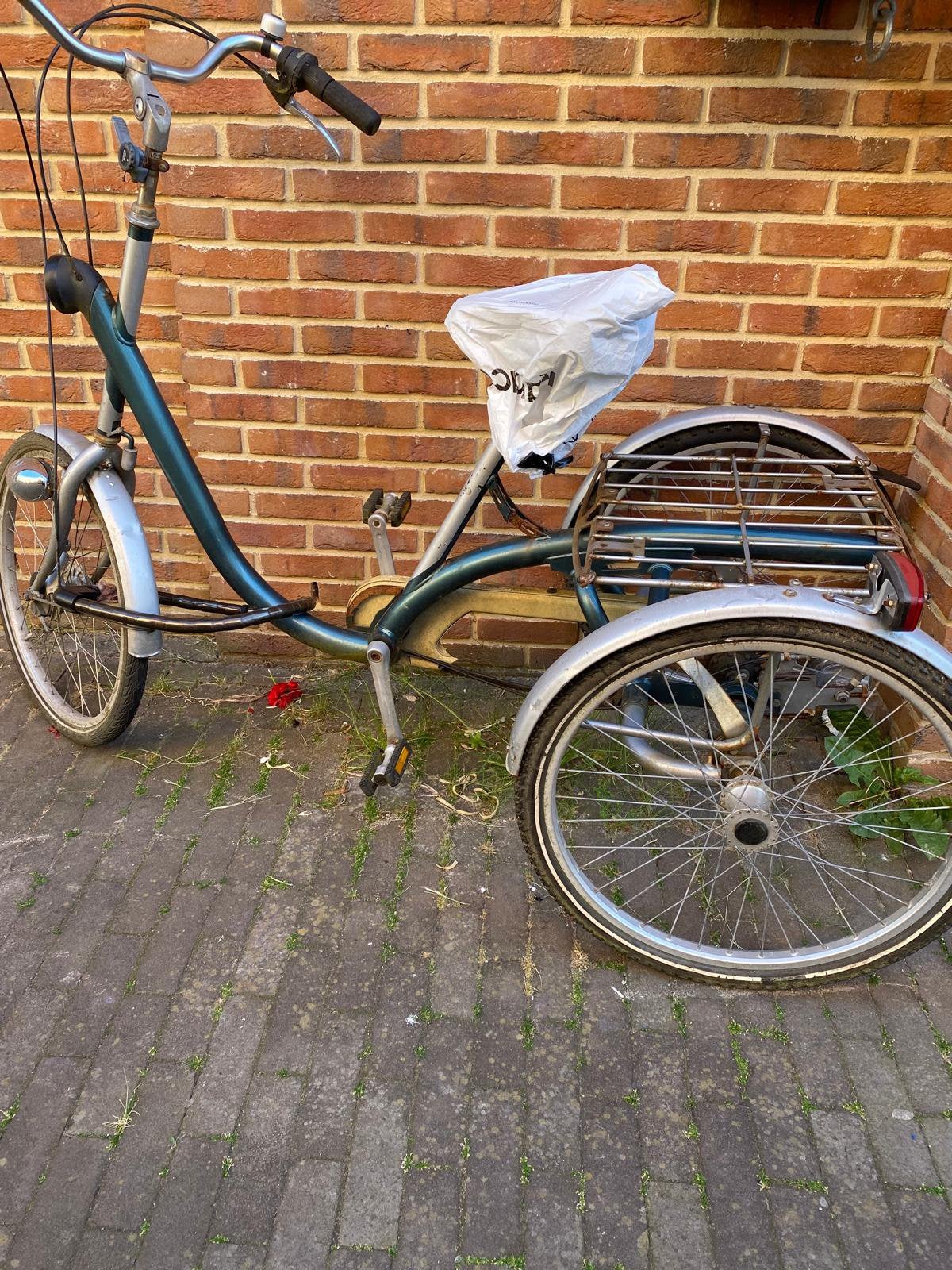 Omafiets, Ophalen, Gebruikt