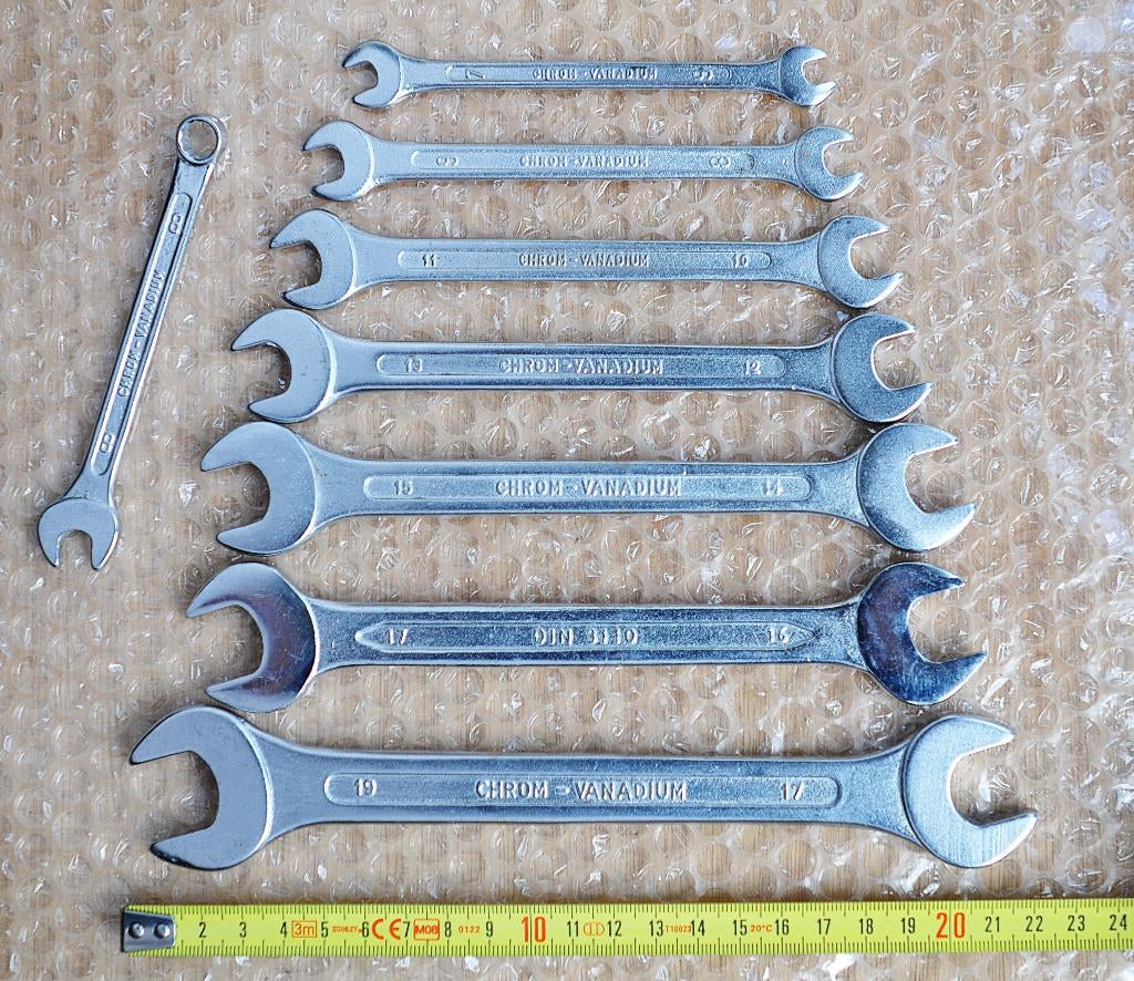 STEEKSLEUTELSET 6-19mm type DIN 3110, Ophalen of Verzenden, Zo goed als nieuw