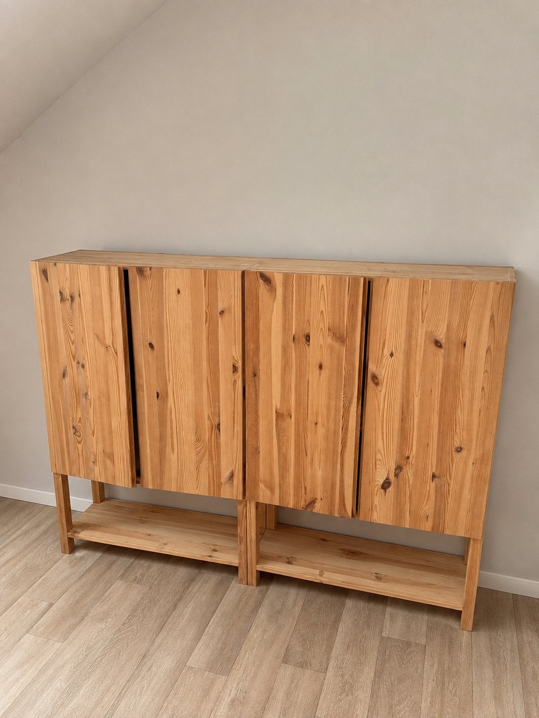 2 x IKEA IVAR Kast met deuren, Ophalen, 100 tot 150 cm, 150 tot 200 cm, Zo goed als nieuw