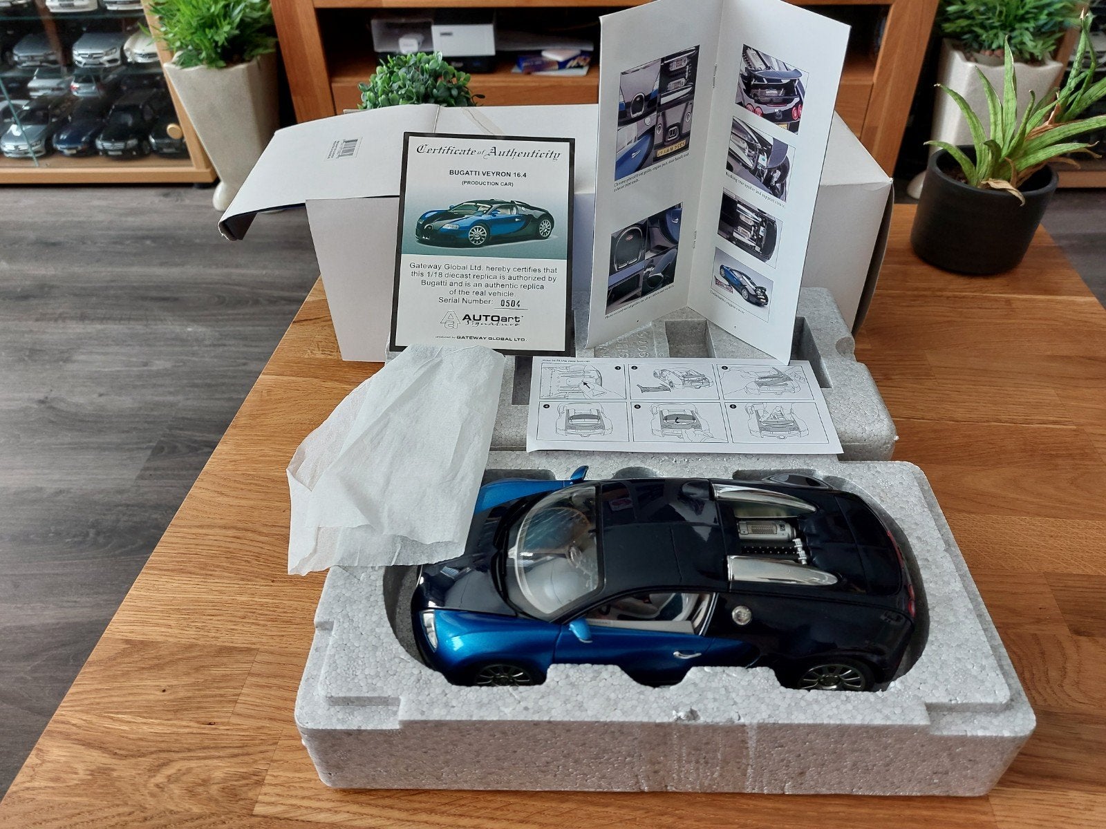 Autoart 70907 1/18 Bugatti EB 16.4 Veyron Production Car, Hobby en Vrije tijd, Ophalen of Verzenden, Nieuw