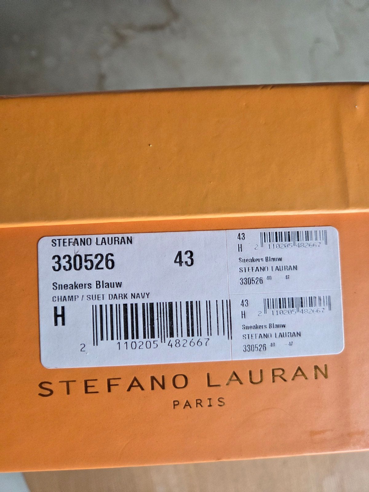 Stefano Lauran Sneakers Blauw - Maat 43, Nieuw, Ophalen of Verzenden, Sneakers of Gympen, Stefano Lauran