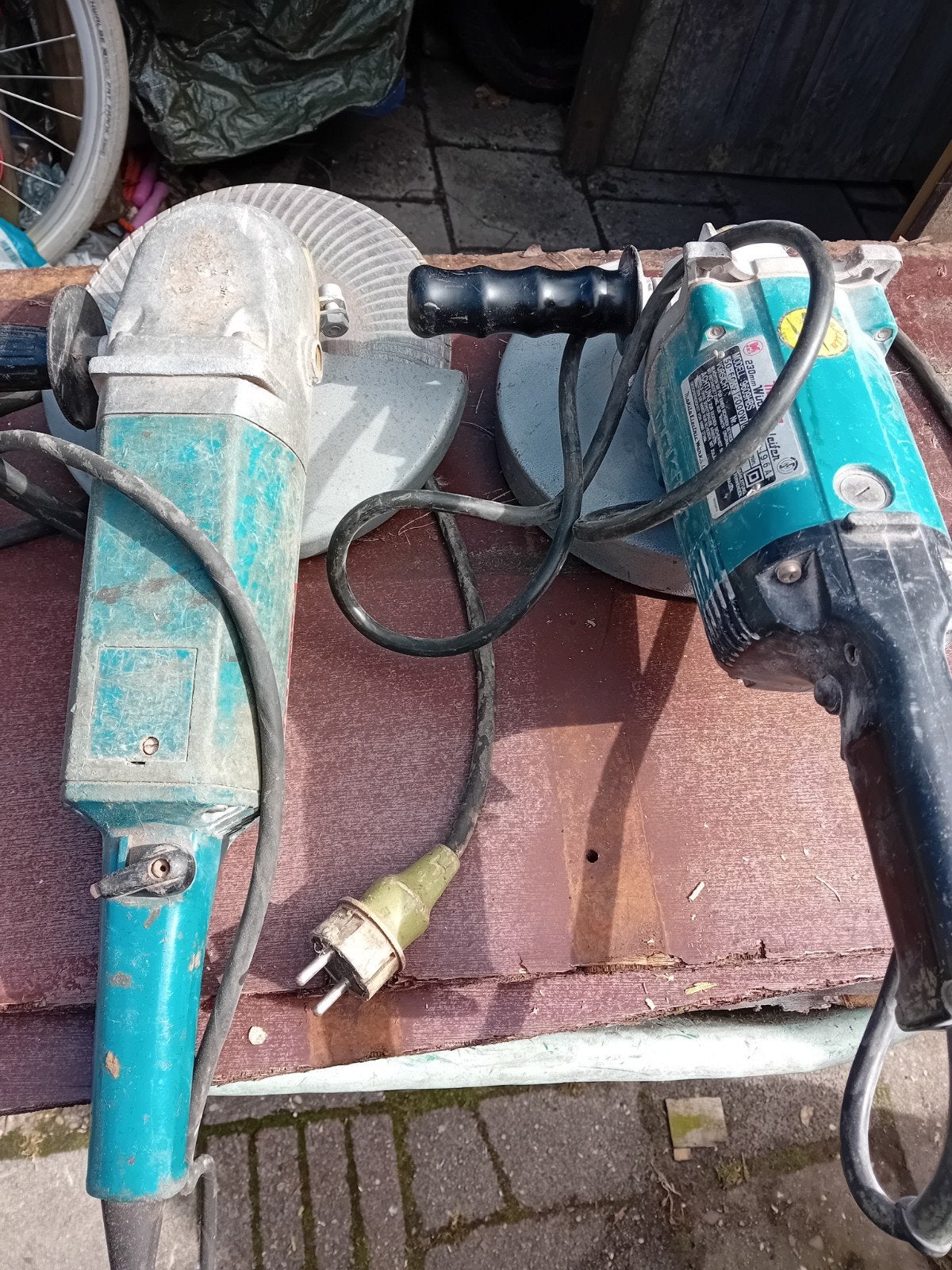 230 slijpmachine flex haakse slijper  2 x, Doe-het-zelf en Verbouw, Gereedschap | Slijpmachines, Ophalen, 1000 watt of meer, Haakse handslijpmachine