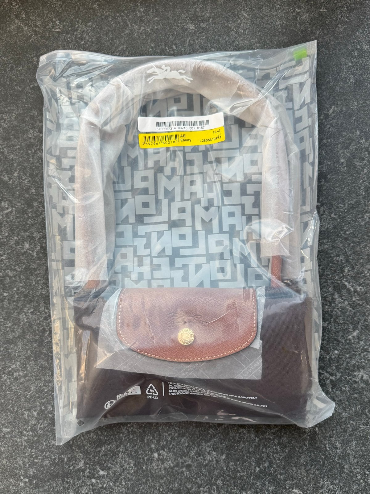 Longchamp Le Pliage - Ebony Brown - Size M  - Nieuw, Verzenden, Nieuw, Bruin, Shopper