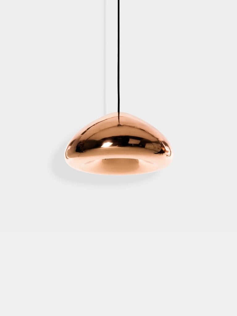 2 hangenlampen Tom Dixon Void Medium Pendant Mirrored Copper, Nieuw, Ophalen of Verzenden, Modern, industrieel en minimalistisch