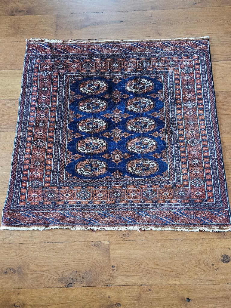 Prachtig handgeknoopt Perzisch tapijt - Blauw/Rood, Antiek en Kunst, Ophalen of Verzenden