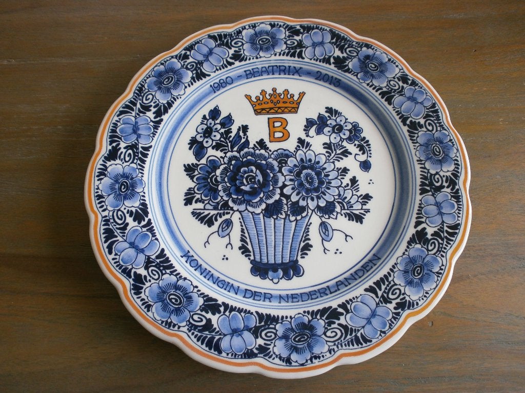 Wandbord 1980 Koningin Beatrix 2013, Ophalen of Verzenden