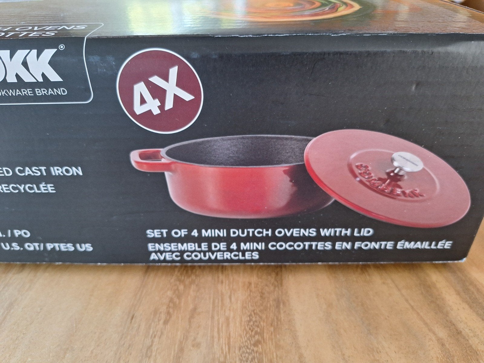 Oven pannetjes 4x nieuw in doos, Ophalen, Gietijzer, PFAS-vrij, Overige typen