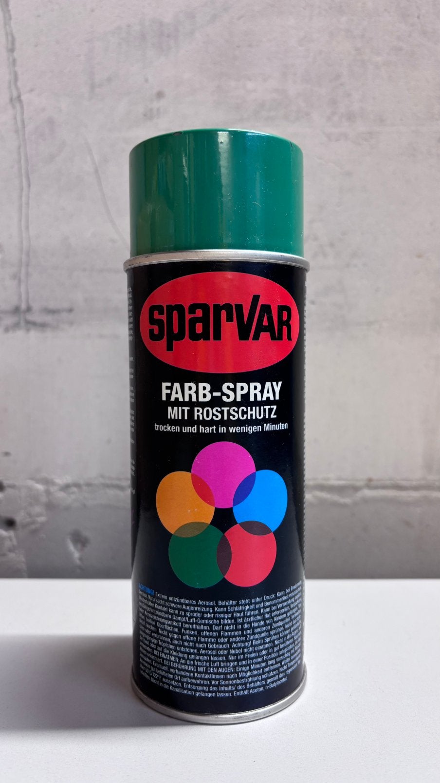 Spuitbus Sparvar Signaalgroen graffiti, Ophalen of Verzenden, Nieuw