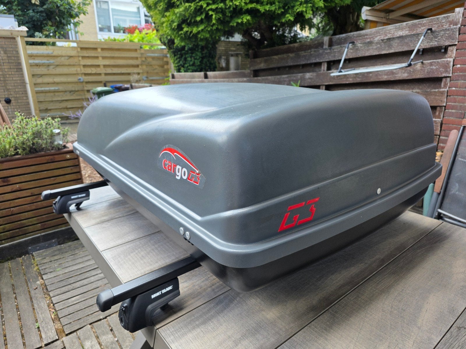 G3 Cargo 350 liter dakkoffer met Mont Blanc dakdragers, Auto diversen, Dakkoffers, Ophalen