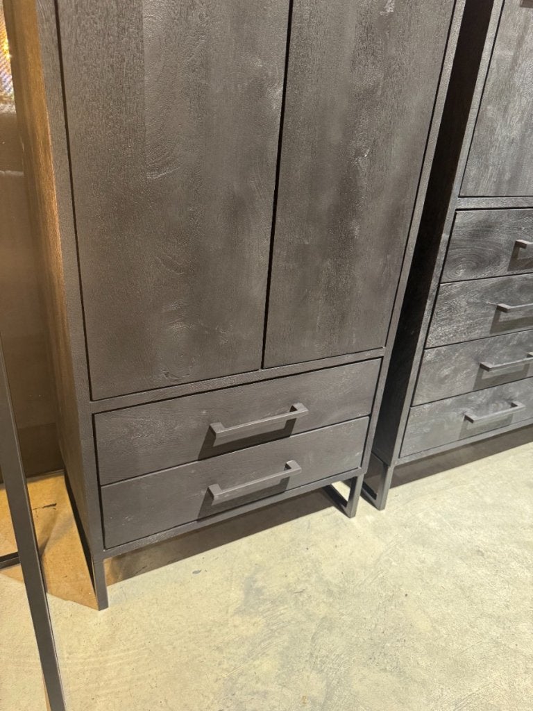 Piastra Opbergkast Mangohout Deep Black - Pronto Wonen, Niet ingevuld, Niet ingevuld, Niet ingevuld