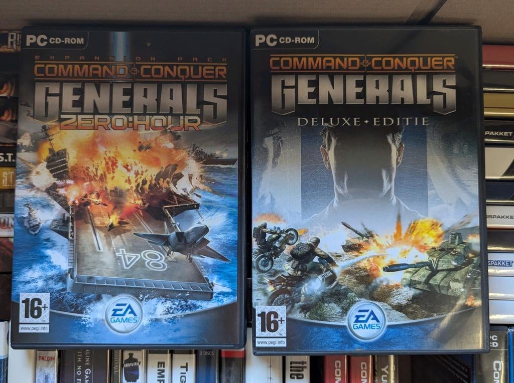 Command & Conquer Generals & Red Alert 2 PC-games, Spelcomputers en Games, Games | Pc, Gebruikt, Ophalen of Verzenden, Eén computer