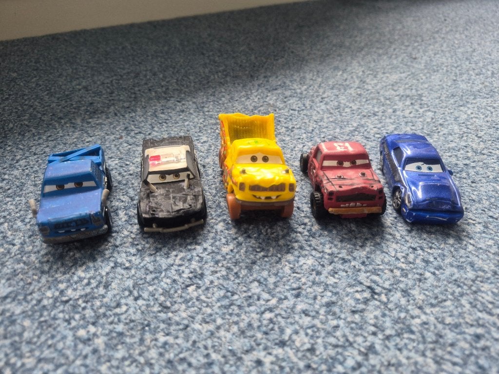 Disney Cars set van 5 auto's, Ophalen of Verzenden, Gebruikt