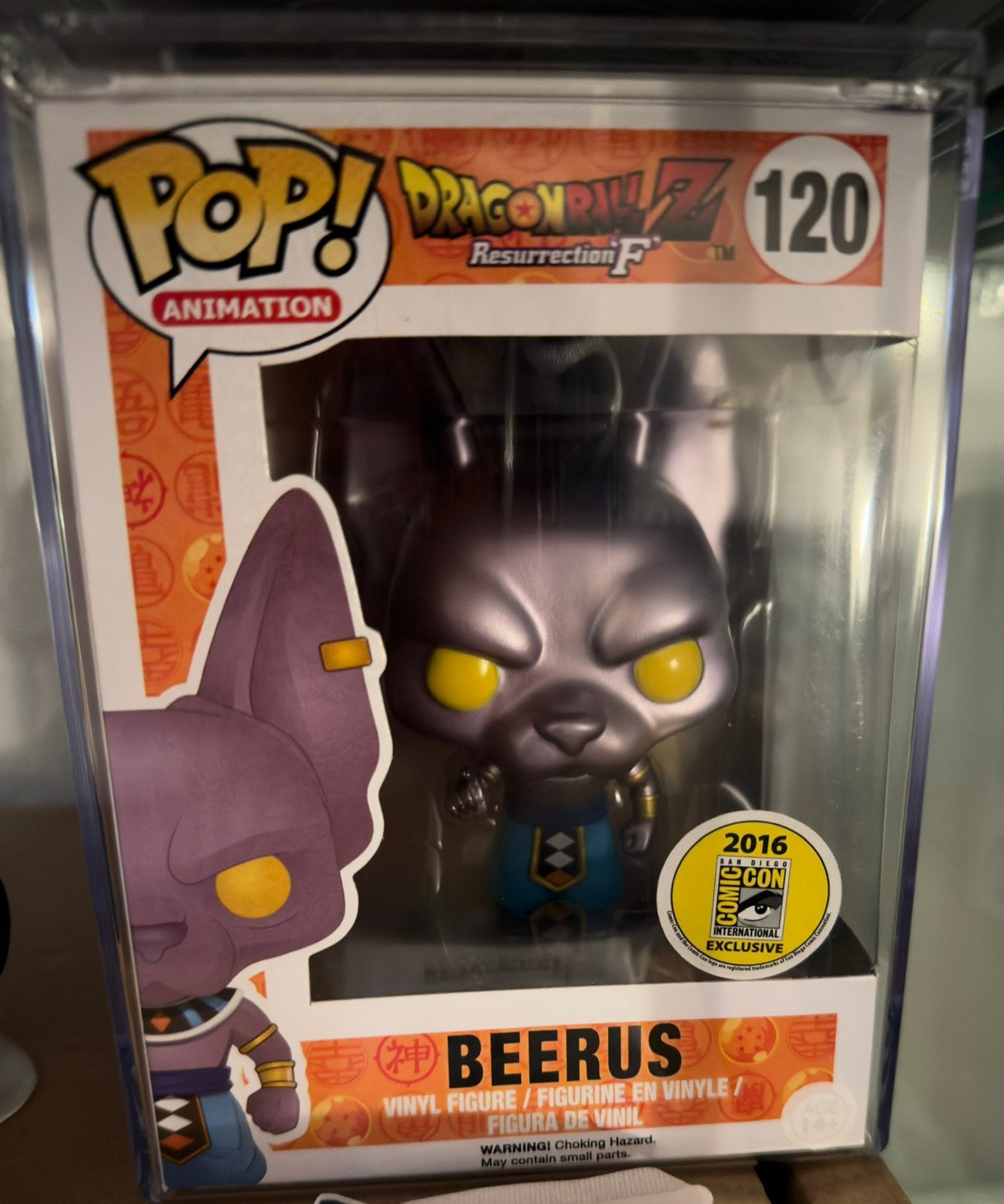 Beerus Metallic Funko Pop #120 SDCC 2016, Ophalen of Verzenden, Nieuw