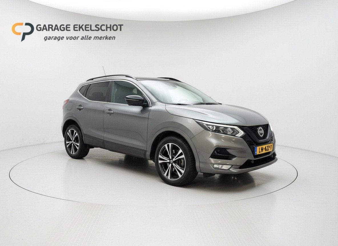 Nissan Qashqai 1.3 DIG-T N-Tec|Carplay|Acc|360|Panoramadak, Auto's, Voorwielaandrijving, 687 kg, Gebruikt, 4 cilinders