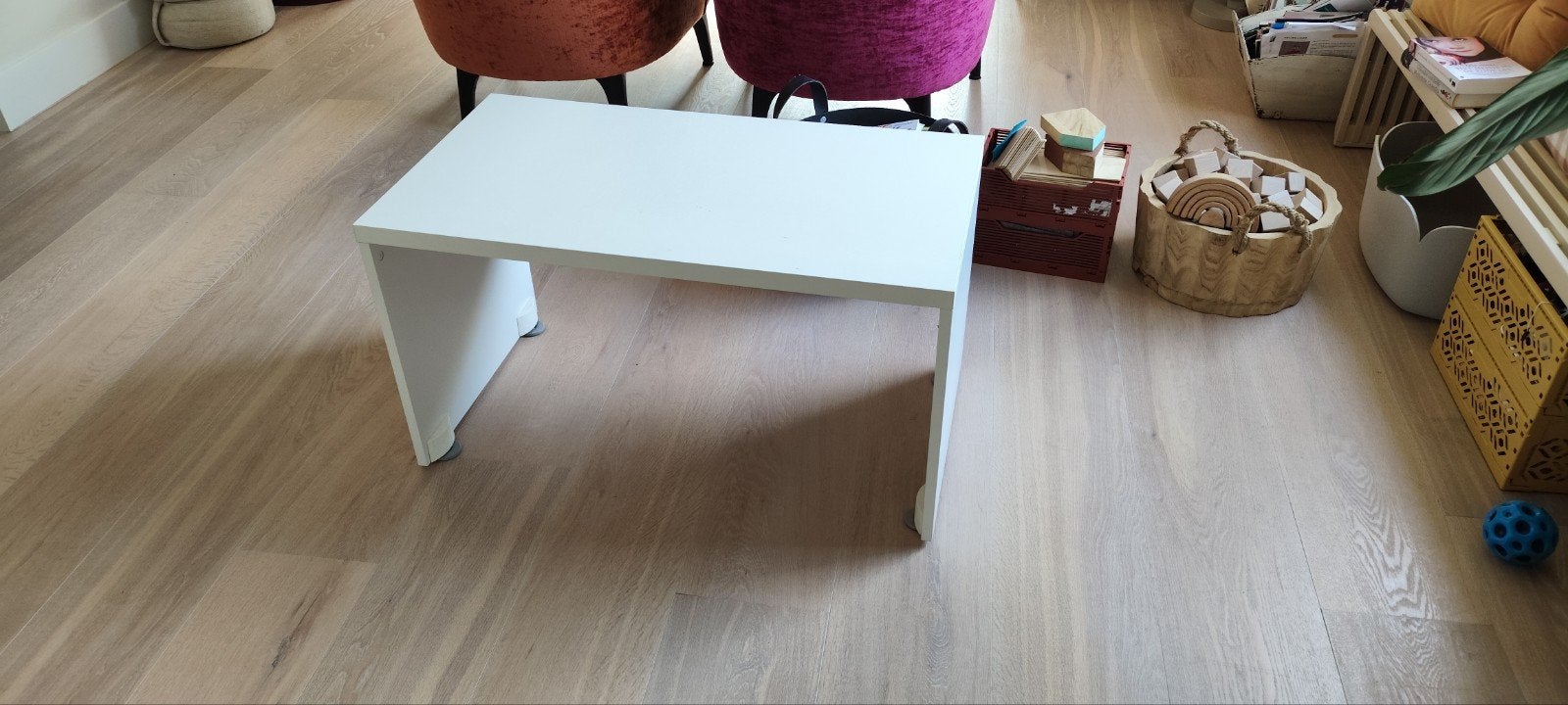 1x Ikea Smastad bank/tafel 90x50x48 cm, Zo goed als nieuw, 75 cm of meer, Rechthoekig, Hout