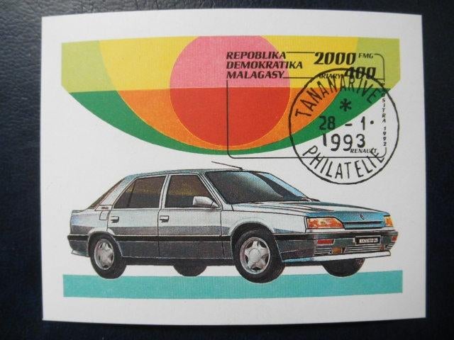 Postzegels Auto's Madagaskar 1993 - cw € 2,50., Ophalen of Verzenden, Gestempeld, Auto's