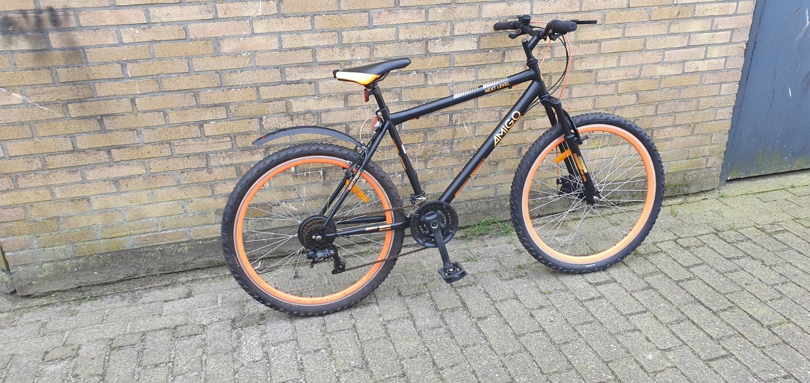 Amigo Mountainbike 26 inch - Zwart/Oranje, Ophalen
