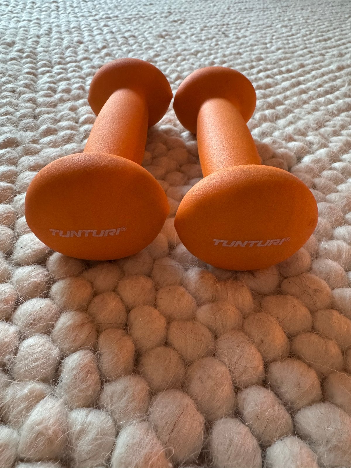 Tunturi Dumbbells 1kg - Oranje, Verzenden, Zo goed als nieuw, Armen, Dumbbell