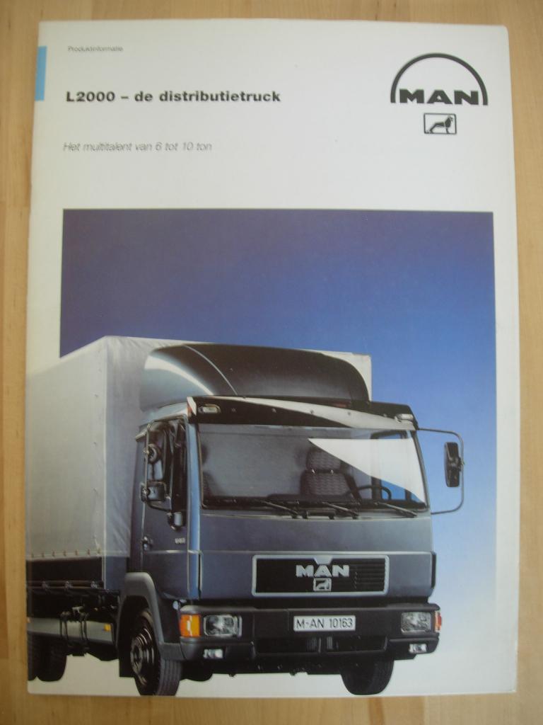 MAN Diesel L2000 Brochure 1997 – Vrachtwagen Truck, MAN Diesel, Ophalen of Verzenden, Zo goed als nieuw, Overige merken