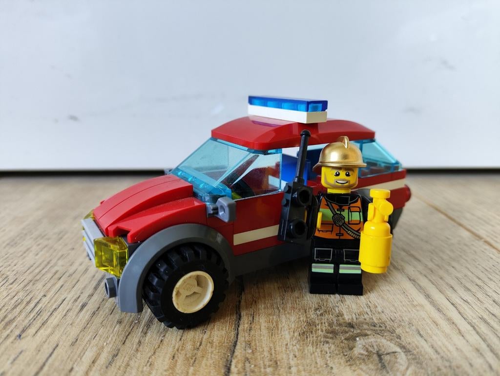 Lego City Brandweercommandant met voertuig (60001), Ophalen of Verzenden, Gebruikt, Overige typen