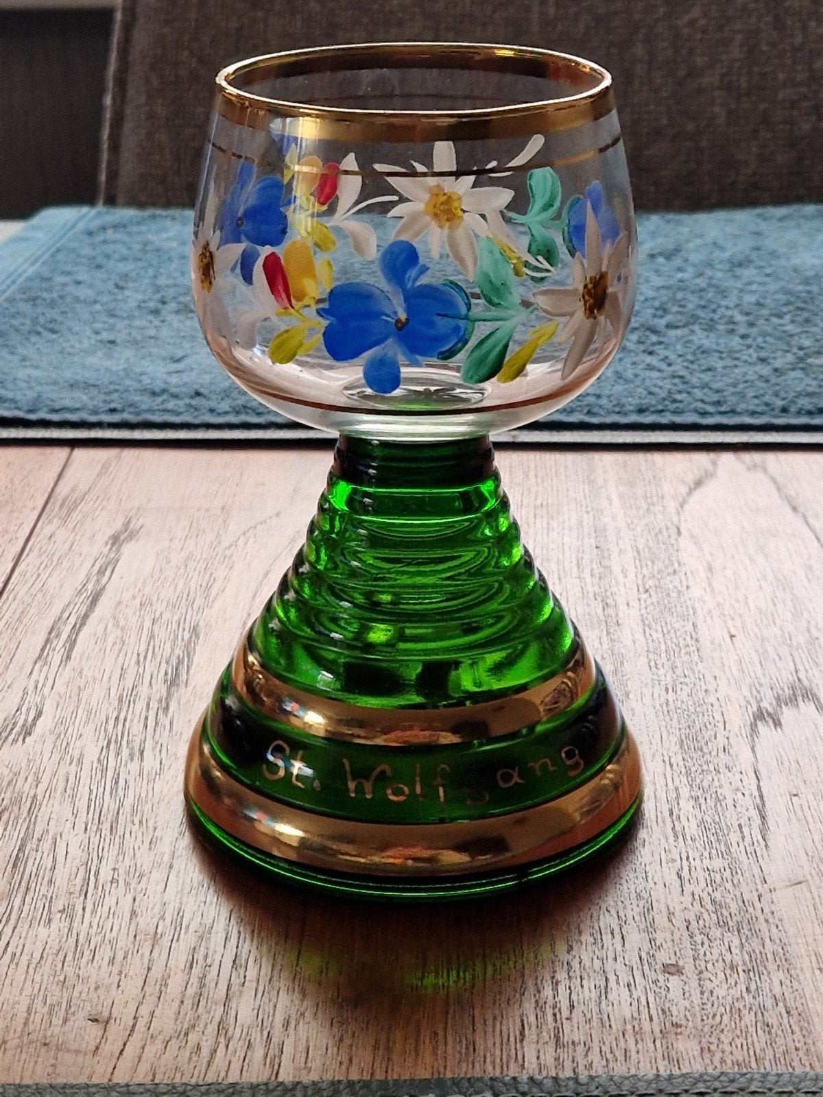 Vintage Römer-wijnglas met een geïntegreerde muziekdoosje, Ophalen of Verzenden, Zo goed als nieuw, Overige typen