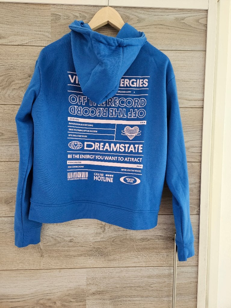 blauwe hoodie van AMY & IVY maat M twv € 45,00, Kleding | Dames, Maat 38/40 (M), Blauw, Ophalen of Verzenden, Amy & Ivy